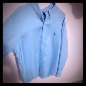 Ralph lauren  button down shirt xxlt light blue